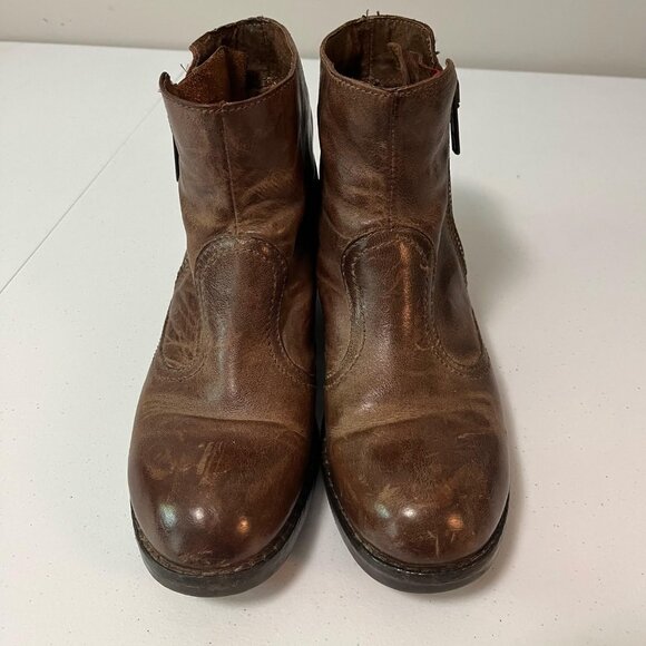 Brown Leather Ankle Boots - Picture 6 of 16